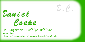 daniel csepe business card